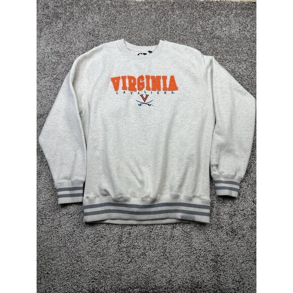Virginia‎ Cavaliers Sweatshirt 2XL CI Sport Gray Crewneck Embroidered NCAA - Picture 1 of 8